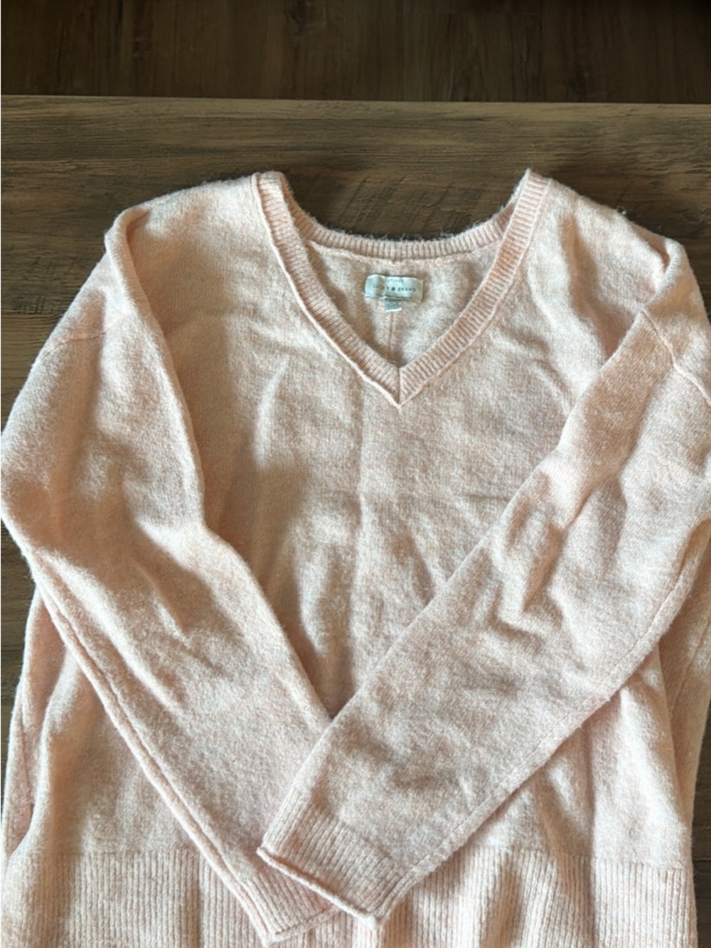 Lucky Brand Pale Pink V-Neck Sweater